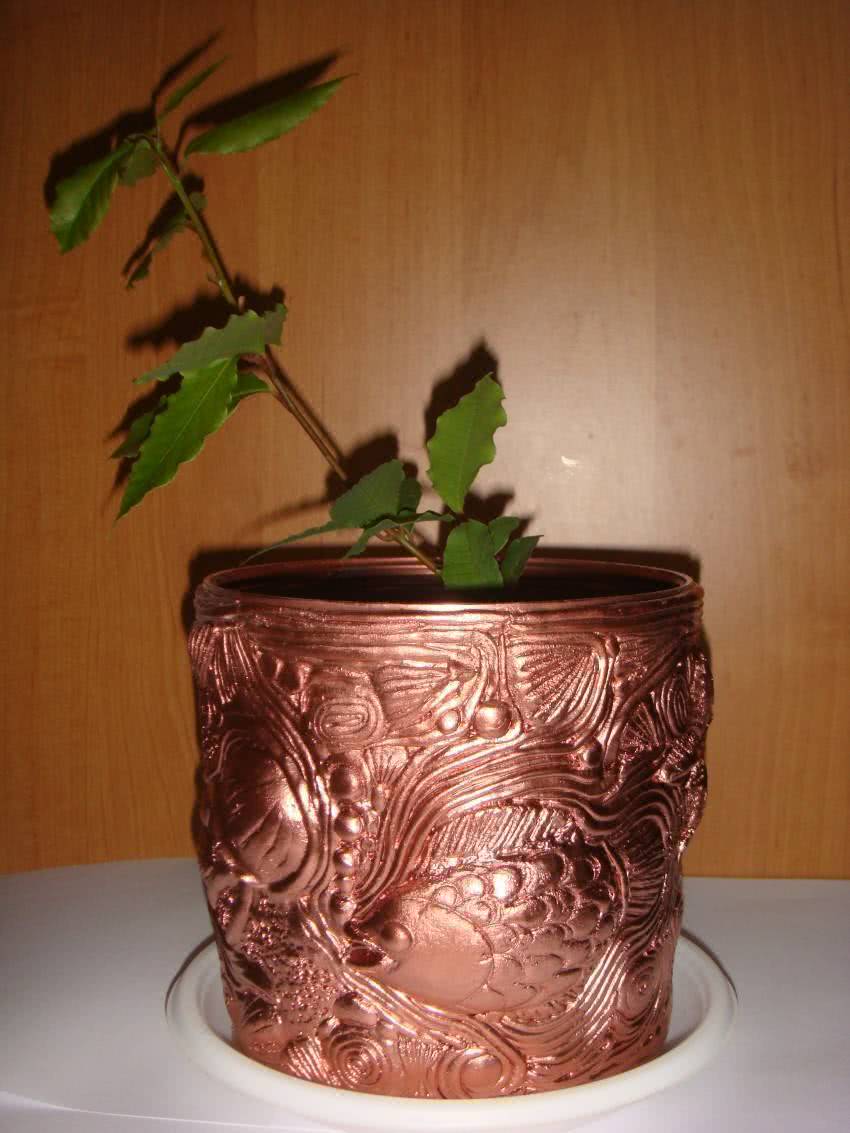 Декорированные горшки