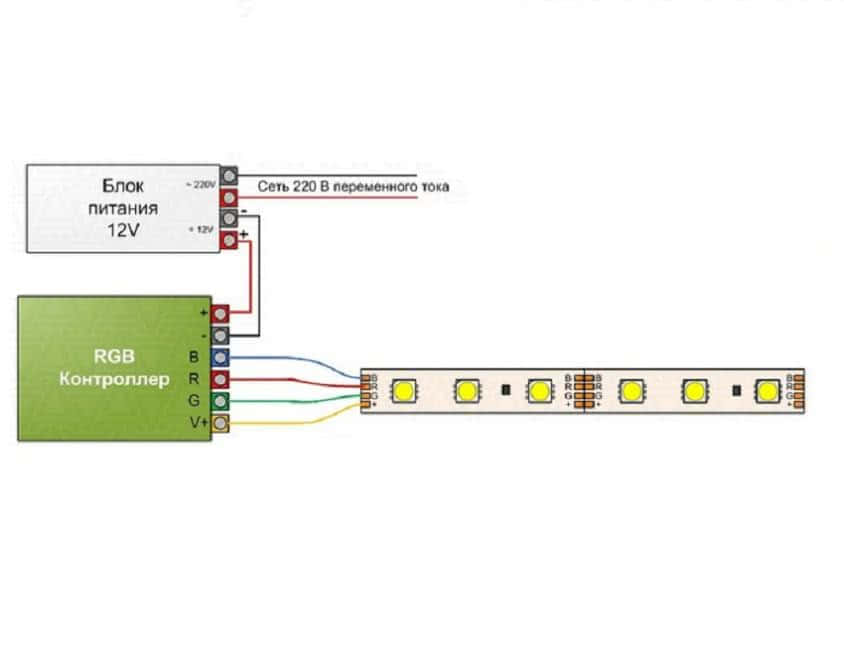 Rgb контроллер своими руками схема