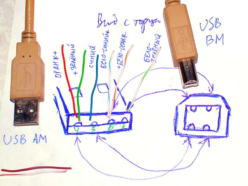 Усилитель сигнала для длинного usb кабеля схема