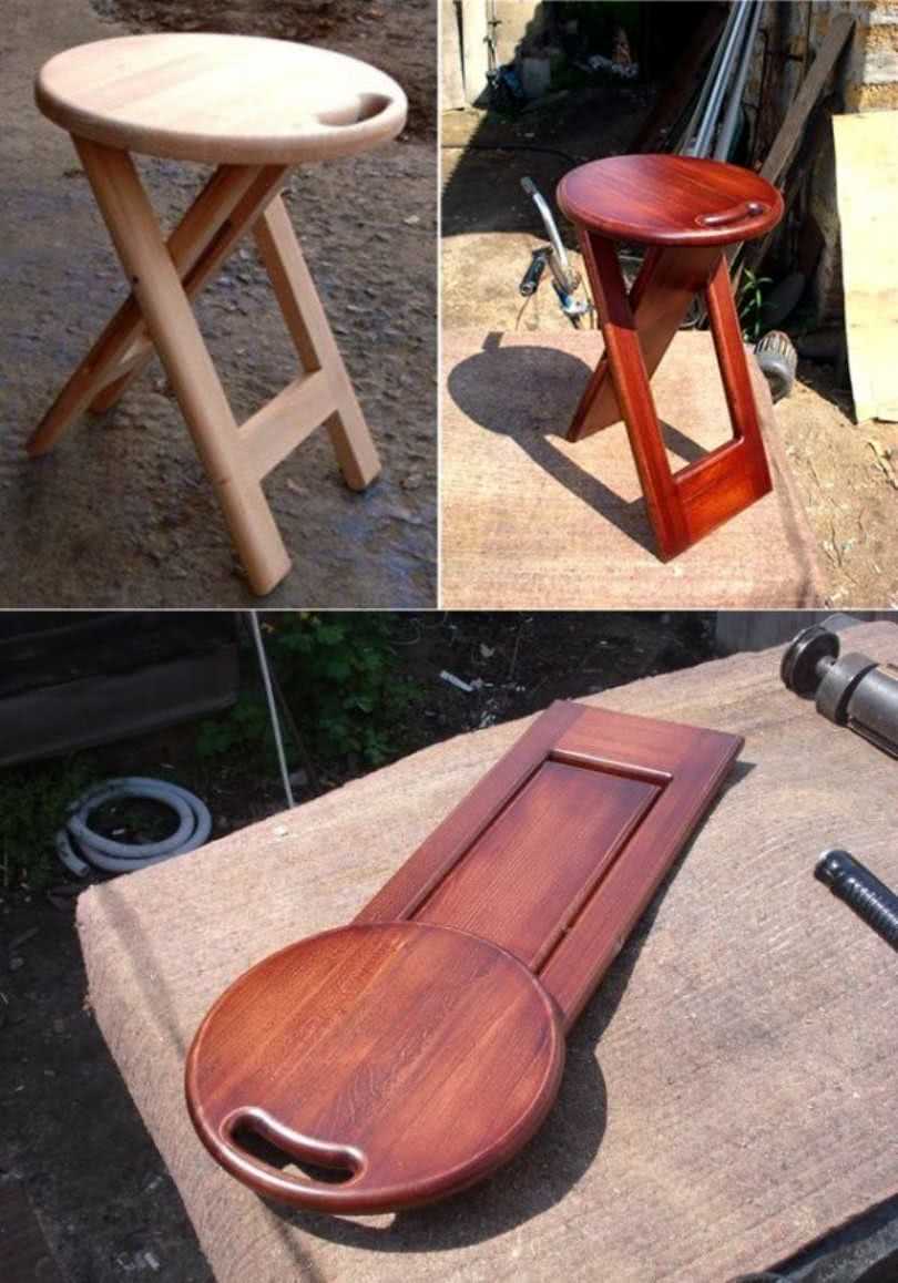 Сделать складные стулья. Необычные табуретки из дерева. Самодельный стул. Складные стульчики из дерева. Самодельные деревянные стулья.