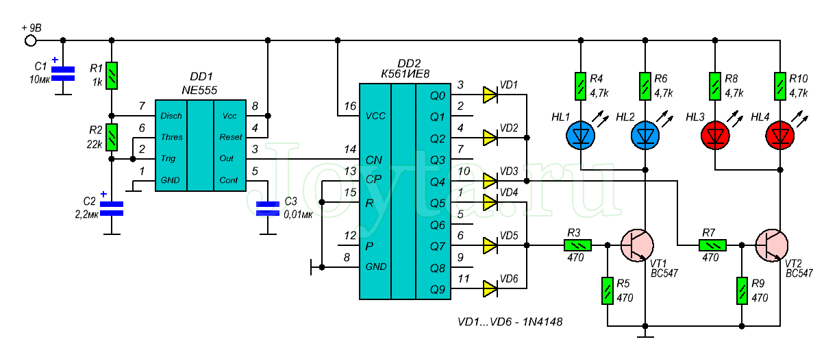 Микросхема к561ие9 описание и схема включения