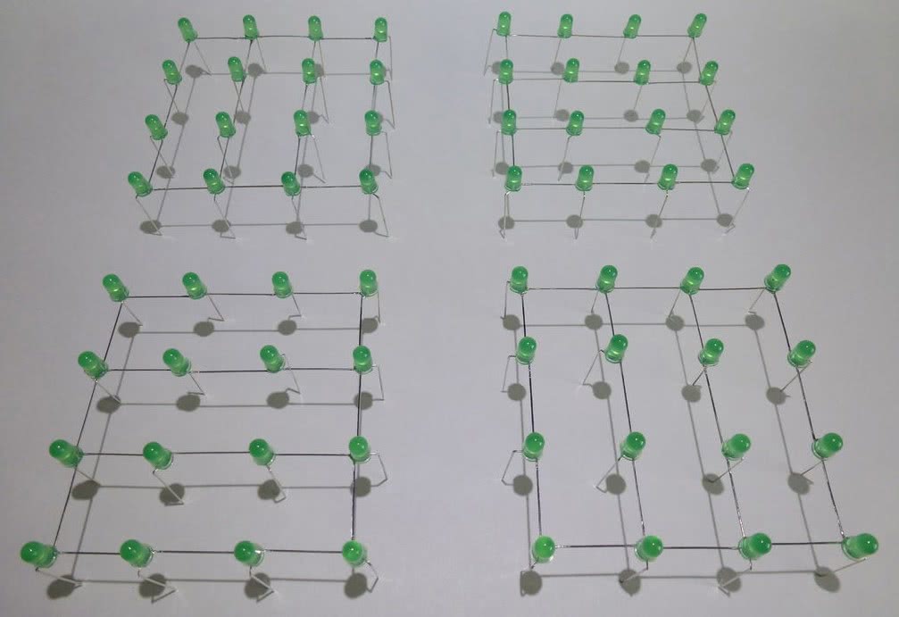 Схема светодиодного куба